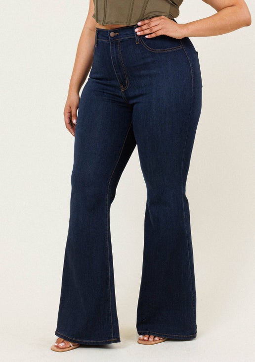 Plus Tall Bell Flare Jeans