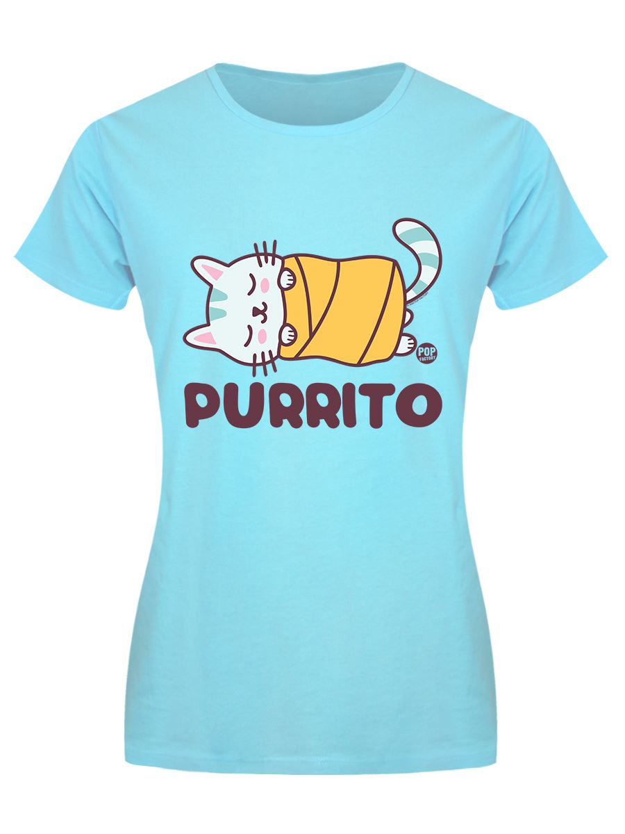 Pop Factory Purrito Turquoise T-shirt