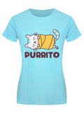 Pop Factory Purrito Turquoise T-shirt