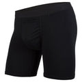 MENS ICON BOXER BRIEFS: BLACK/BLACK