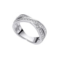 Diamonfire Zirconia Criss Cross Ring-0