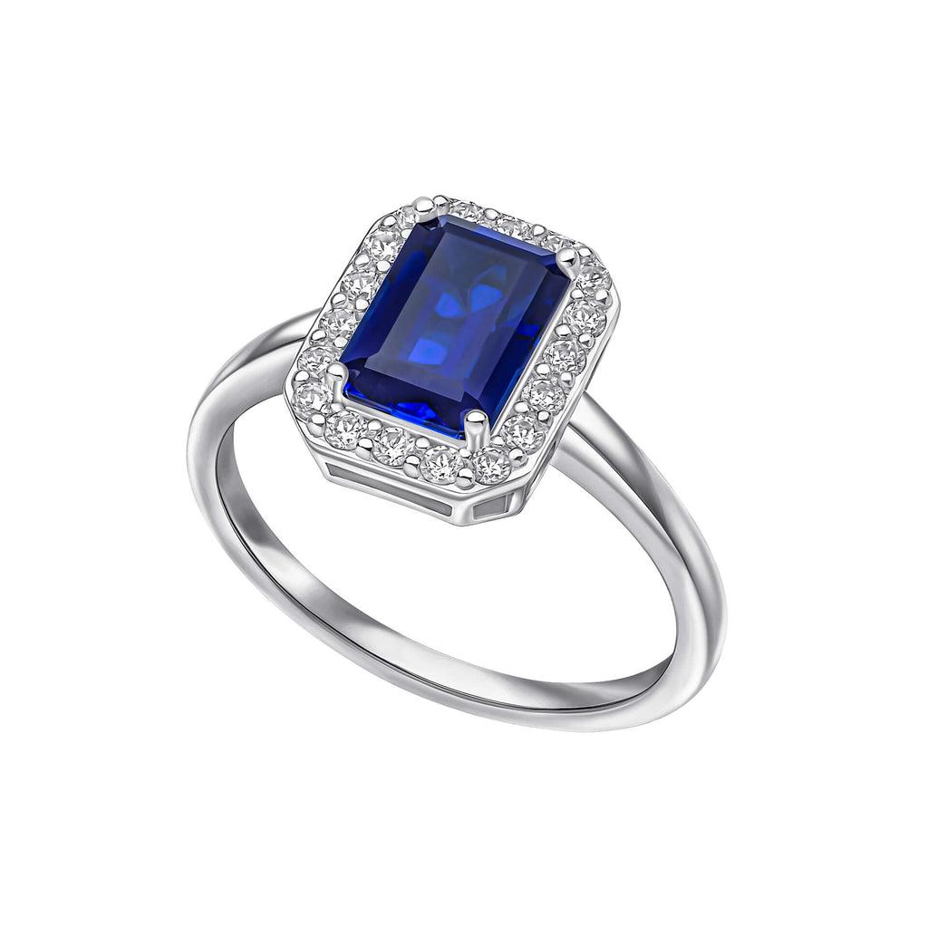 Diamonfire Geometric Halo Ring-0