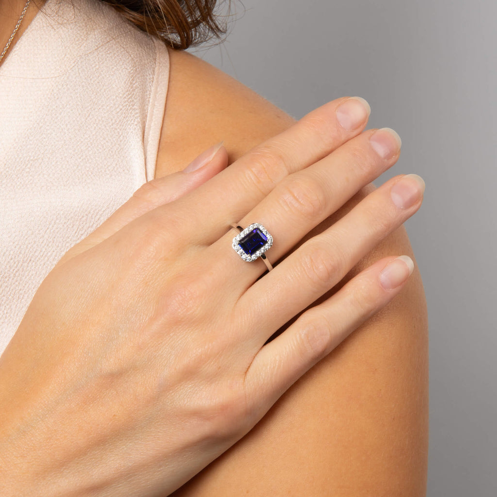 Diamonfire Geometric Halo Ring-1