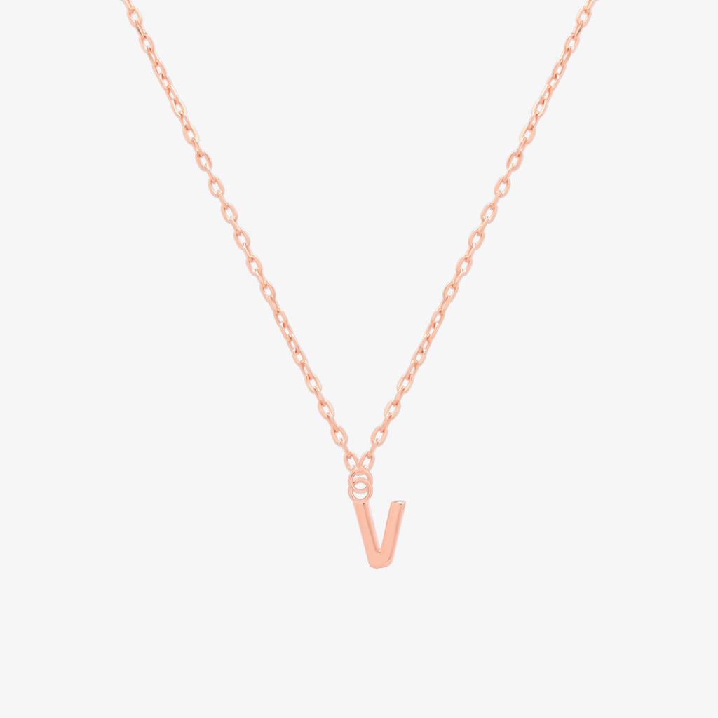 Classic Initial Pendant Necklace (50cm)-73