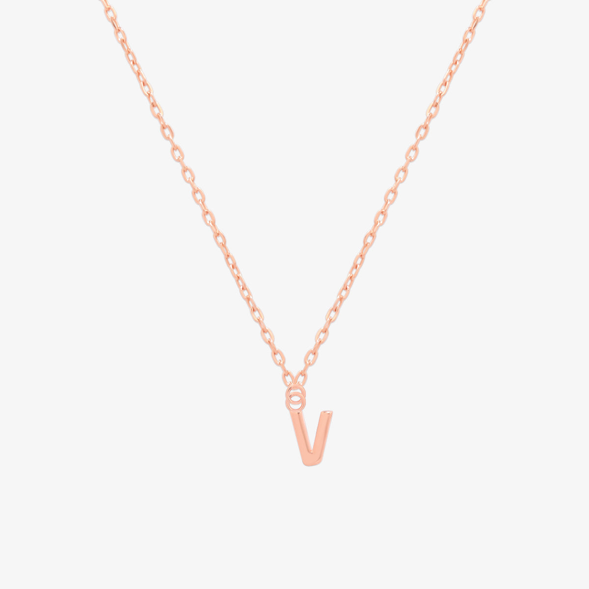 Classic Initial Pendant Necklace (50cm)-73