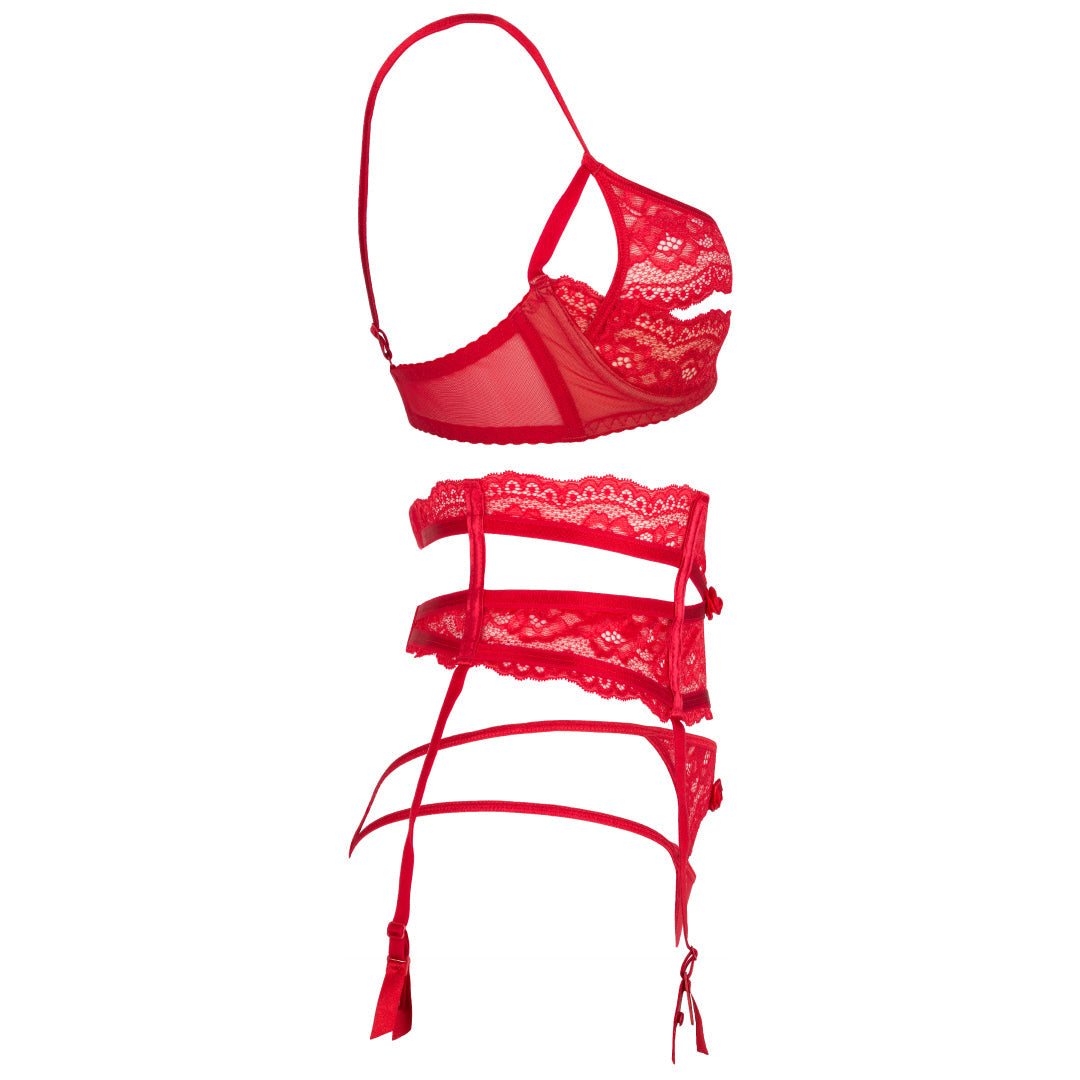 Sexy Sheer Peek-A-Boo Demi Bra Axami Intense-4