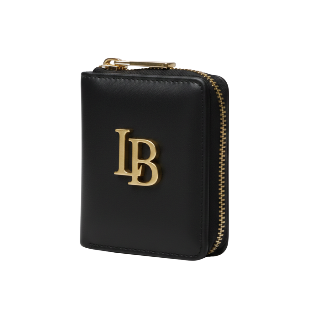Regents Park Mini Black Plant-Based Leather Wallet (Available for Pre-order for 28th November 2026)
