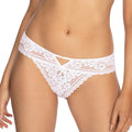 Sheer Lace Tanga Panty Gizela White-0