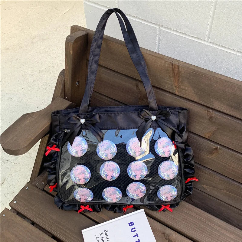 Cute Anime-Inspired Tote Crossbody Bag-2