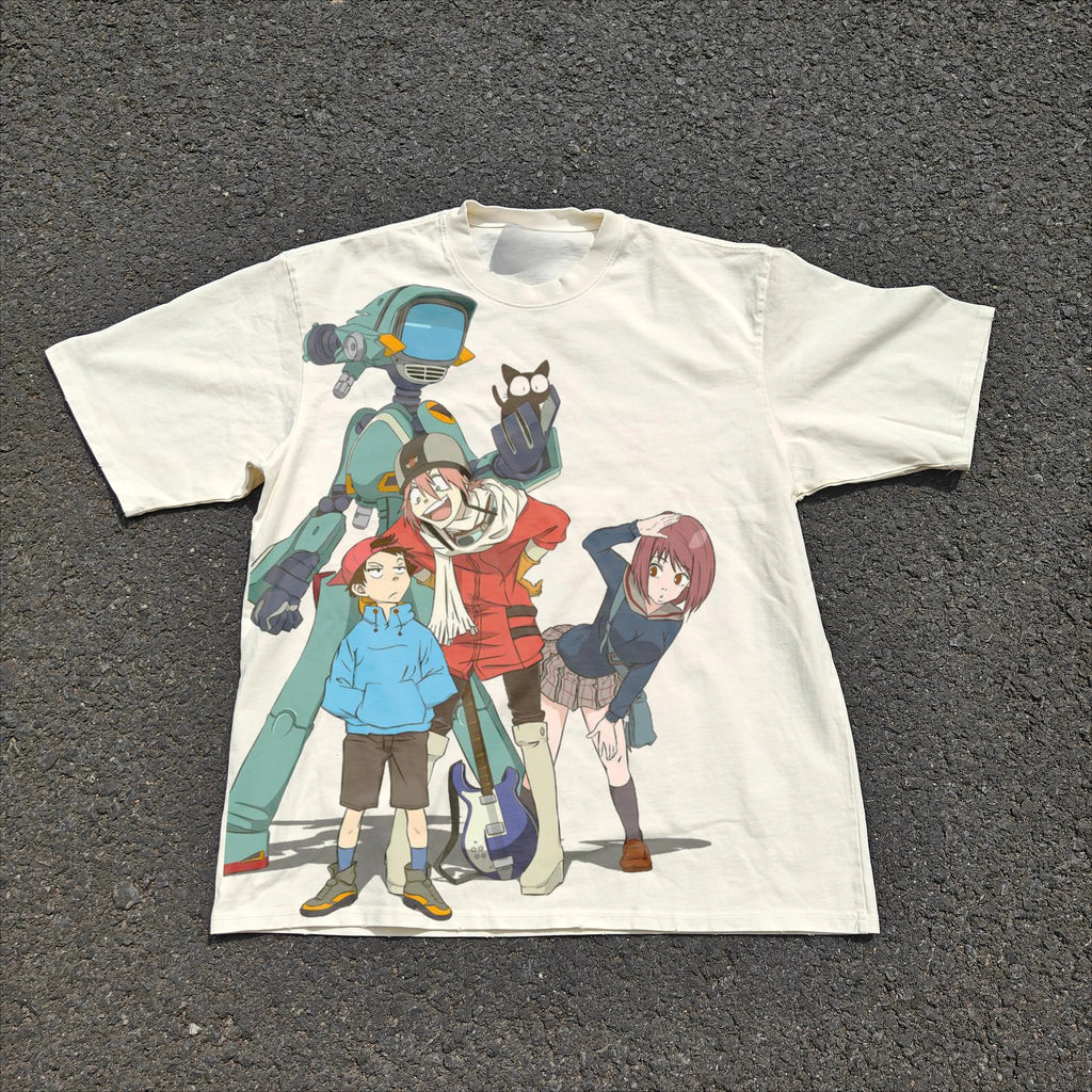 Summer Anime Heavy 200g Oversized Graphic T-Shirt-0