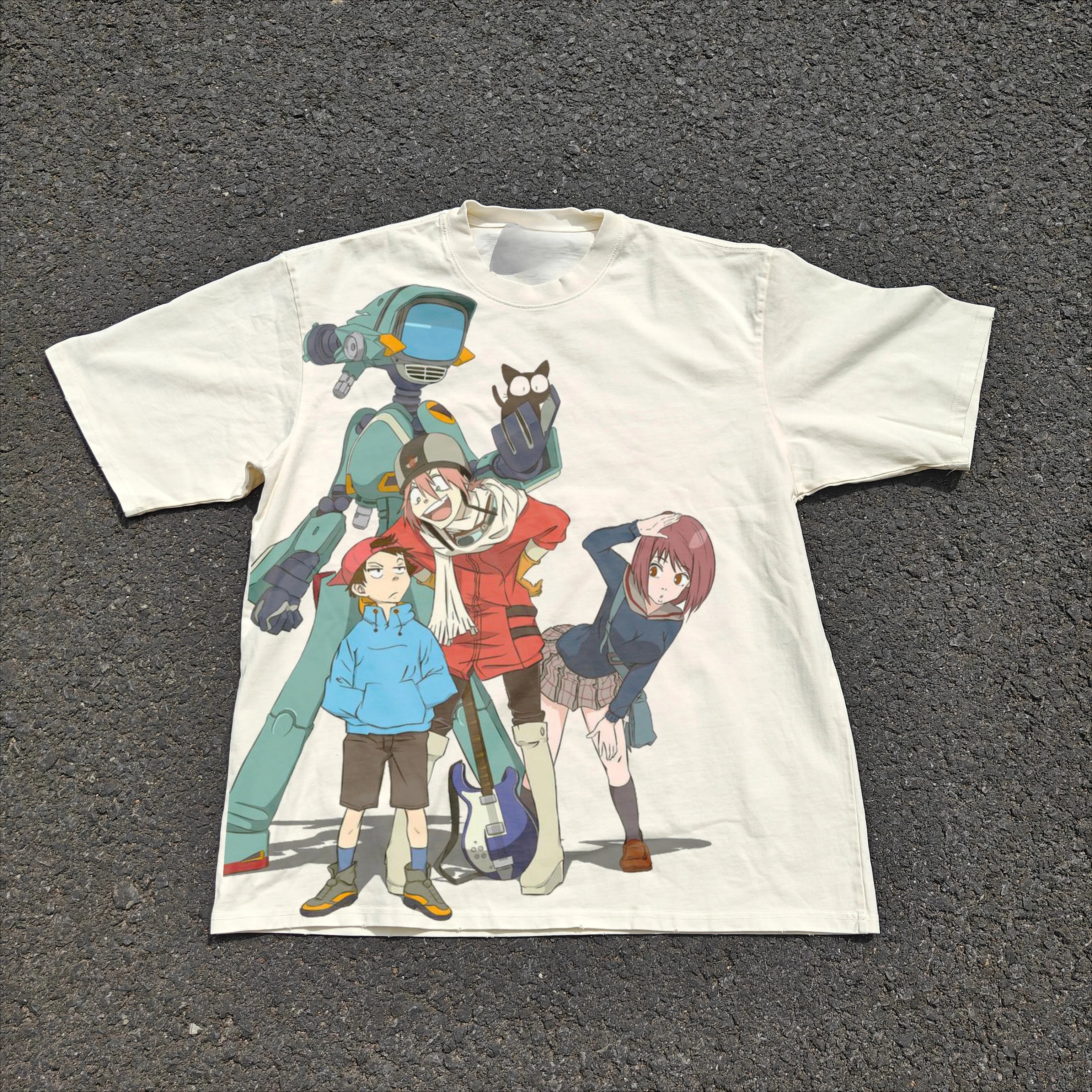 Summer Anime Heavy 200g Oversized Graphic T-Shirt-0