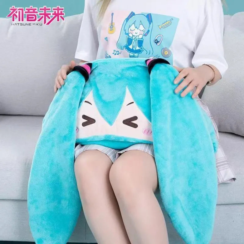 NNEOBA Anime-Inspired Hooded Plush Shawl Blanket-2