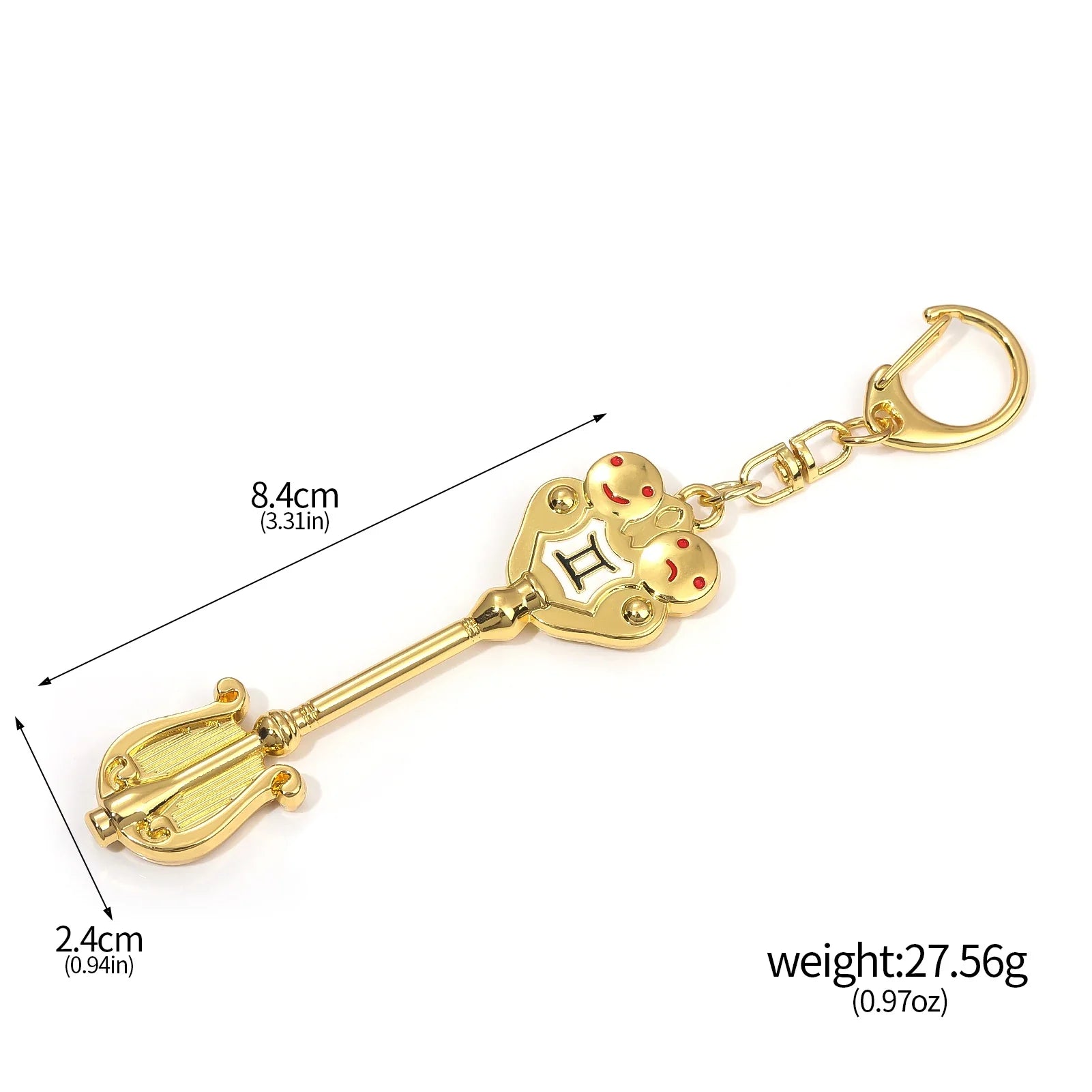 Anime FAIRY TAIL 12 Constellation Summoning Keychain Cosplay Pendant Key-2