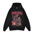 Anime Pain Graphic Hoodie Men's Retro Washed Harajuku Streetwear-0