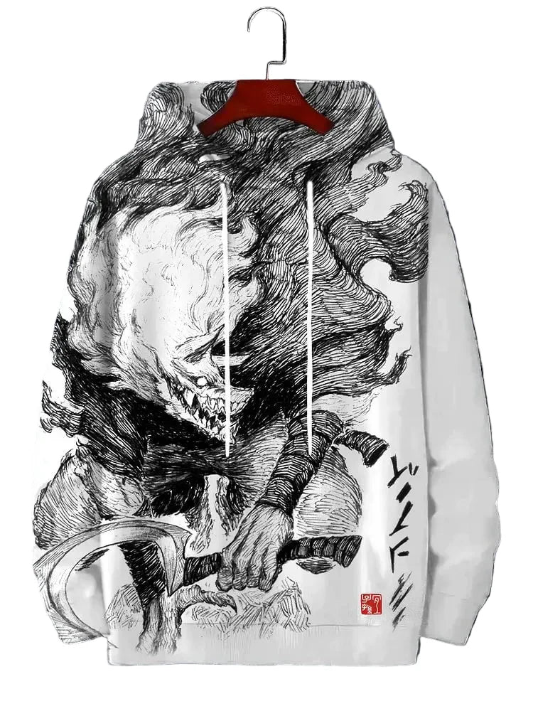 NNEOBA Anime Beast 3D Print Hoodie-0