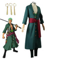 Roronoa Zoro Cosplay Costume with Trench Coat and Pants