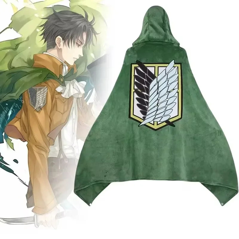 NNEOBA Anime Scout Cloak Flannel Blanket-0
