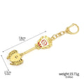 Anime FAIRY TAIL 12 Constellation Summoning Keychain Cosplay Pendant Key-5