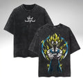 Vintage Dragon Ball Anime Graphic Washed Oversized T-Shirt Cotton Streetwear Tee-0
