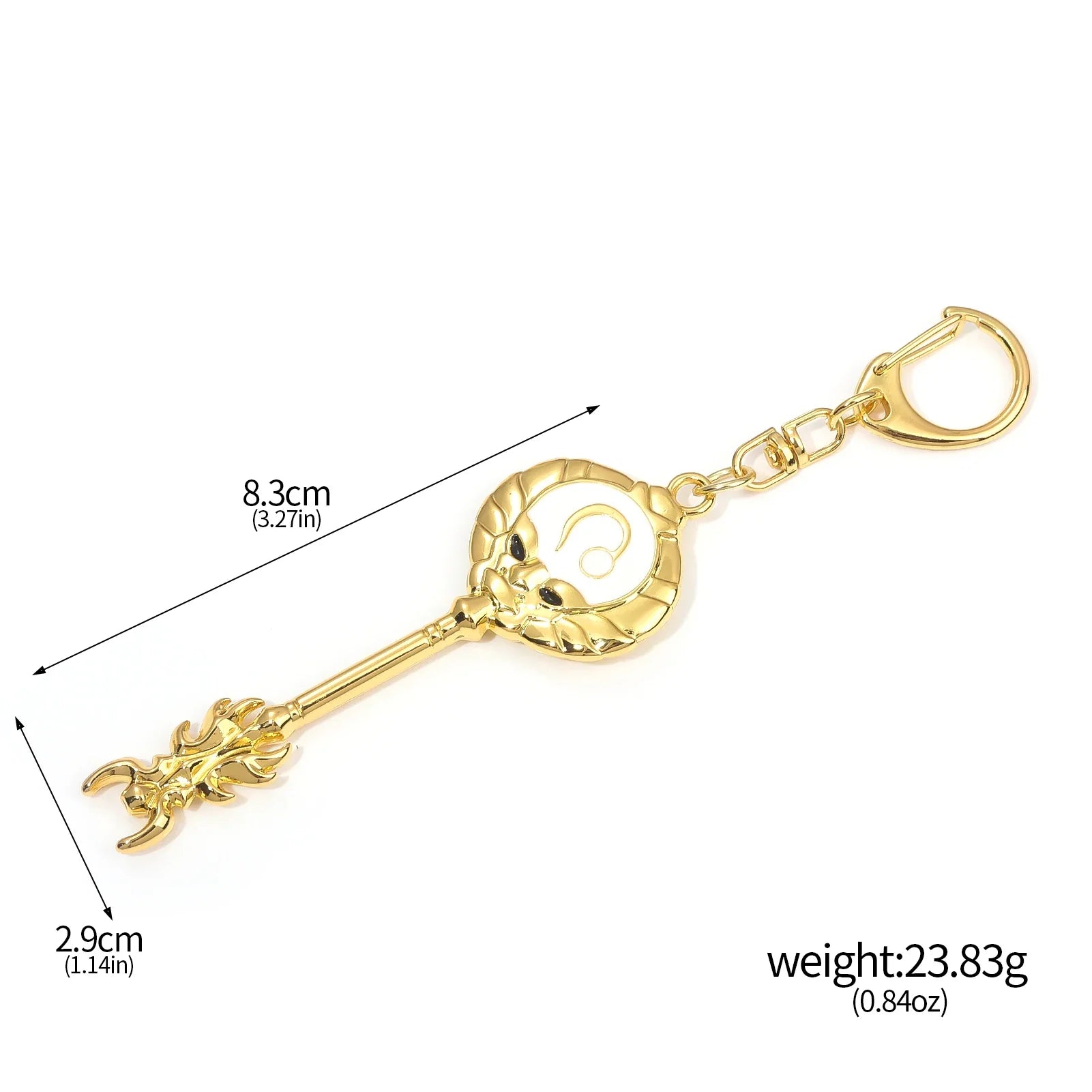 Anime FAIRY TAIL 12 Constellation Summoning Keychain Cosplay Pendant Key-6