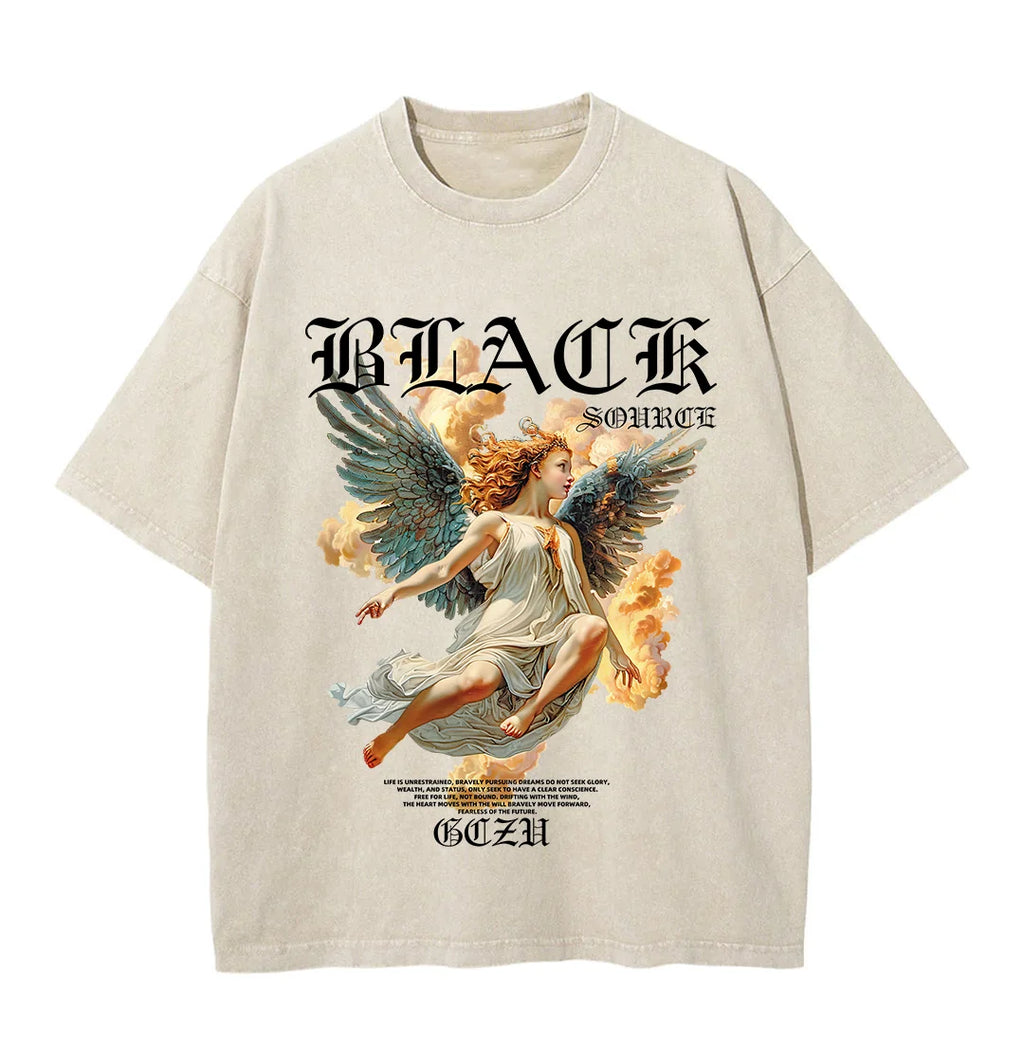 Y2k Gothic Punk Style Men T Shirt Clothes Harajuku Oversized T-shirt Top Tee High Street Hipster Summer Streetwear Anime Clothes-8