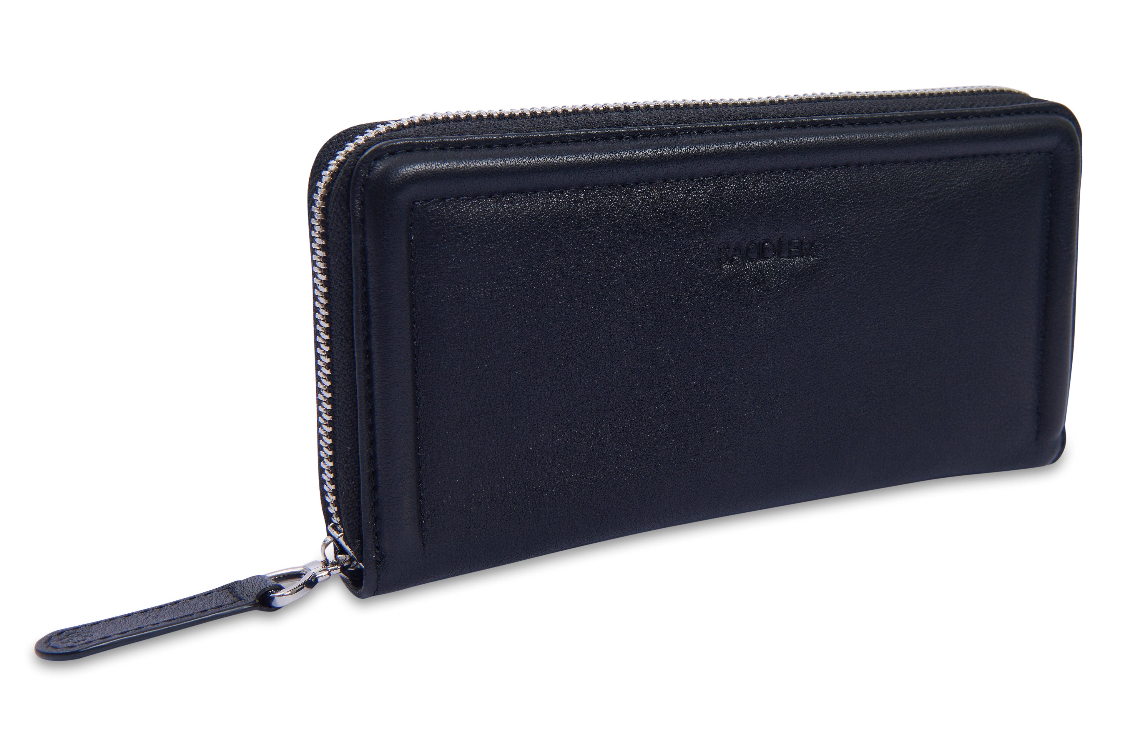 SADDLER "Beatrice" RFID Long Zipper Real Leather Purse (Gift Boxed)