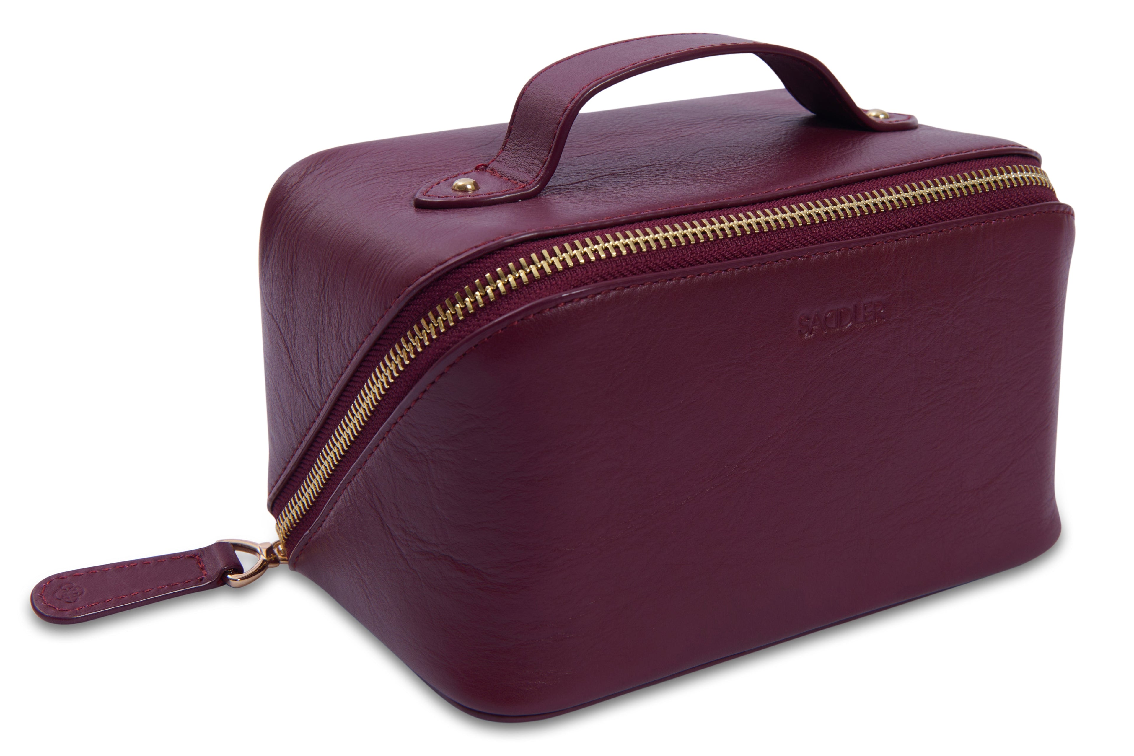 SADDLER "Harriet" Real Leather Vanity Box Case (Gift Boxed)