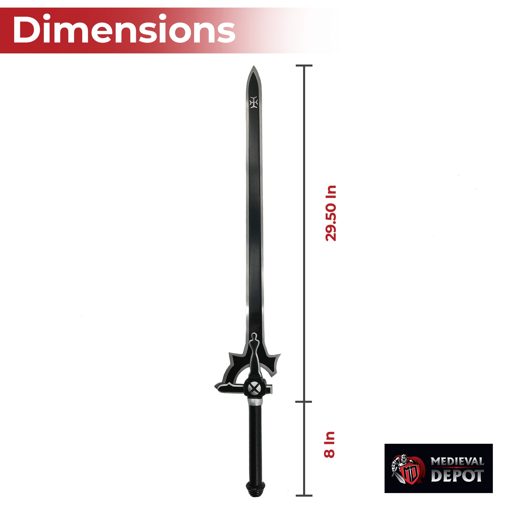 SAO Kiritos Elucidator Anime Sword Replica-1