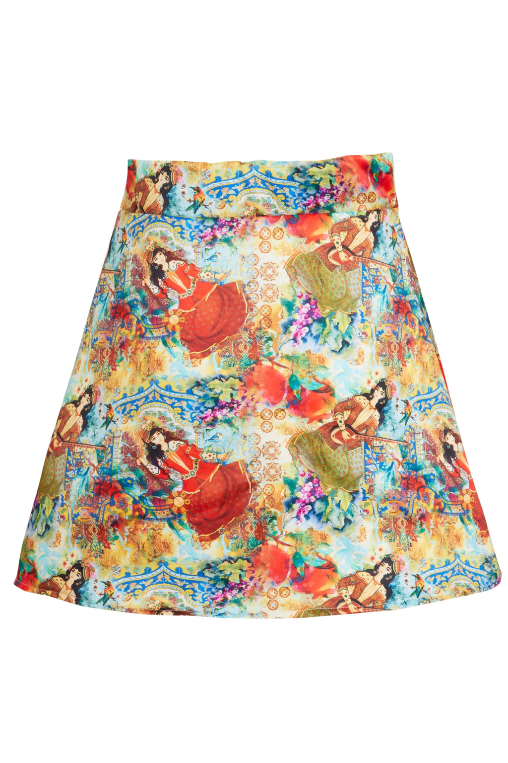 Persian Printed Mini Skirt-3