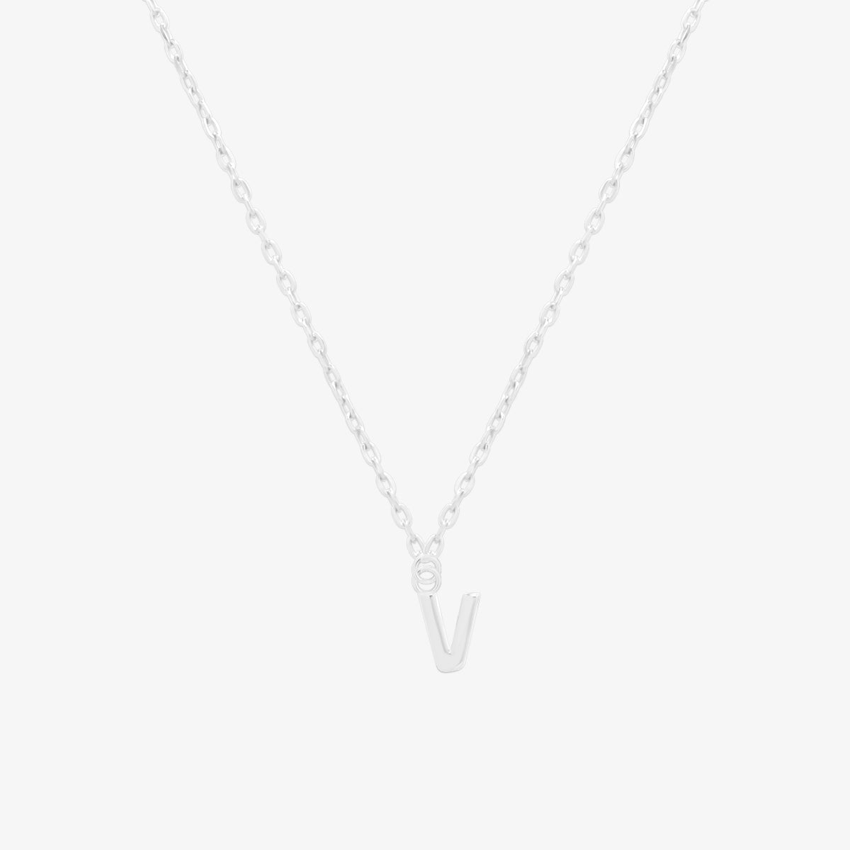 Classic Initial Pendant Necklace (50cm)-47