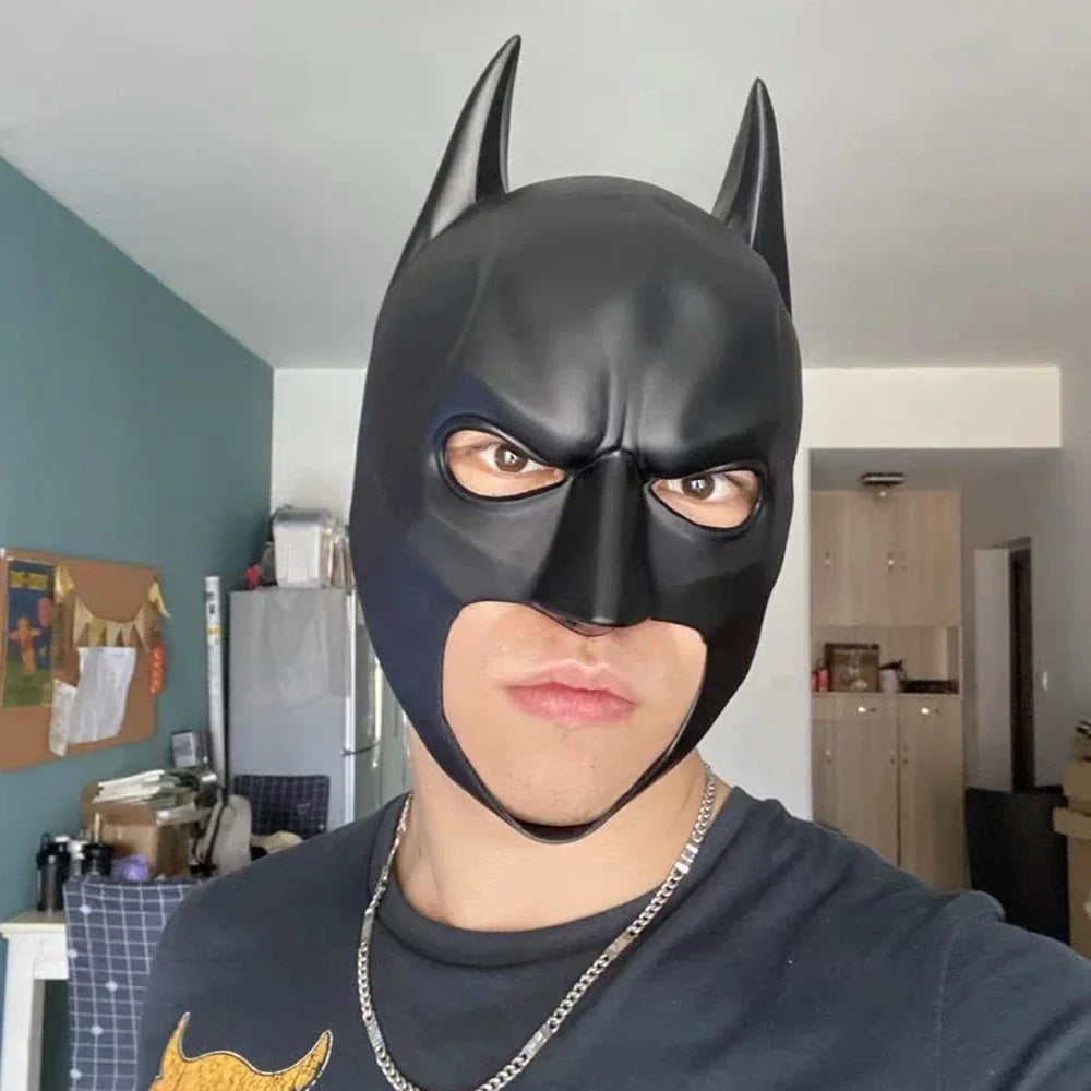 Latex Bat Cosplay Mask for Adults