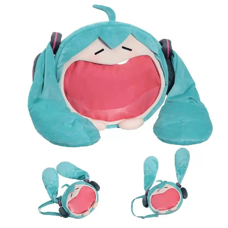 Anime Hatsune Miku Cosplay Plush Backpack-3