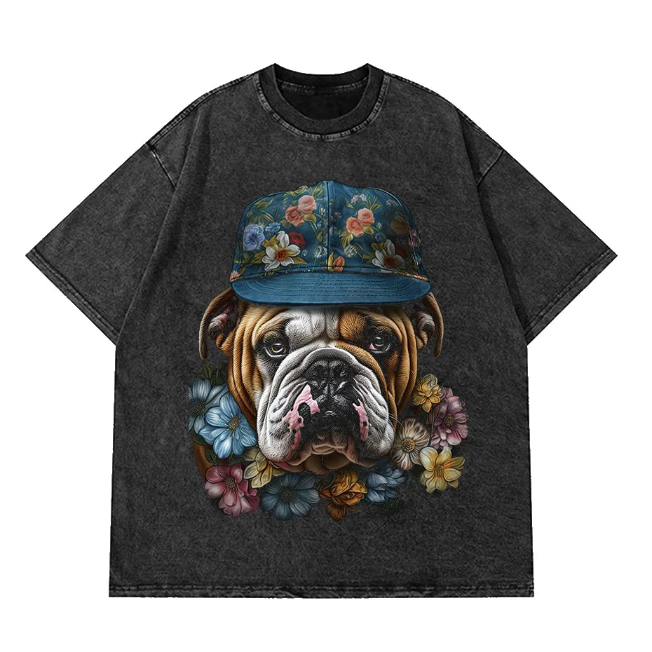 Anime Octopus Vintage Wash Harajuku T-Shirt Japanese Style Unisex-14