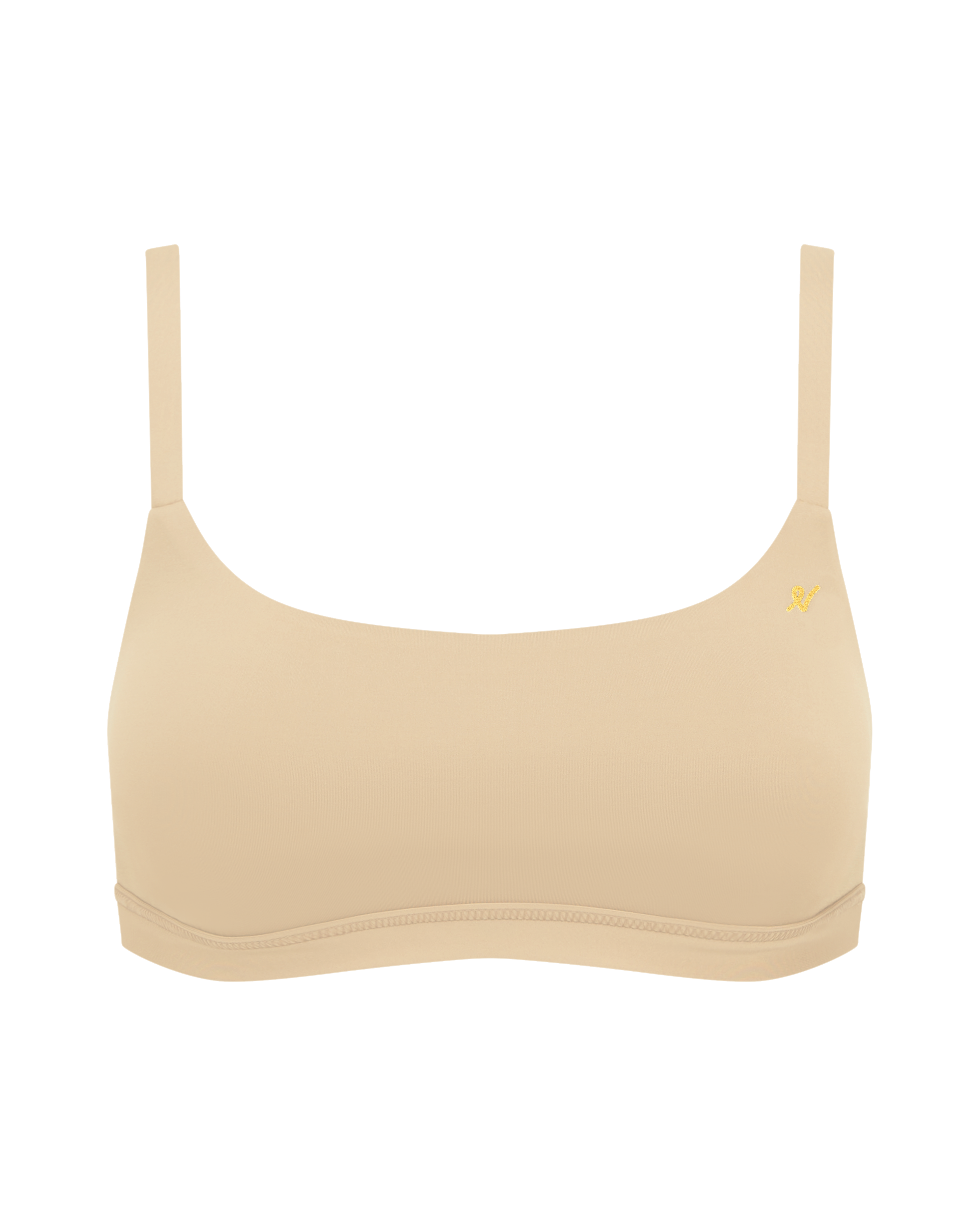 The Stretch Scoop Neck Bralette - Bare 01