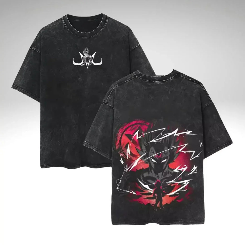 Vintage Dragon Ball Anime Graphic Washed Oversized T-Shirt Cotton Streetwear Tee-6