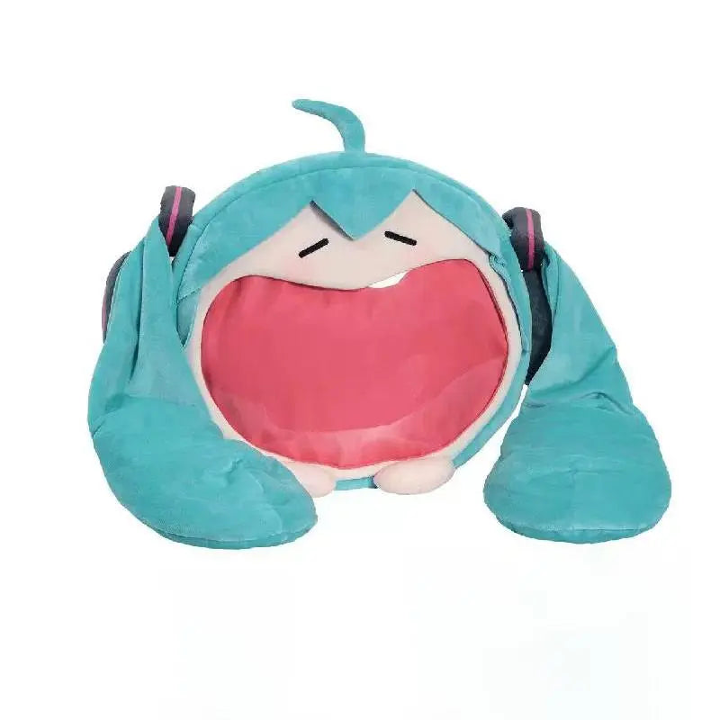 Anime Hatsune Miku Cosplay Plush Backpack-0