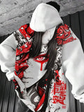 Anime 3D Graphic Oversized Hoodie-0