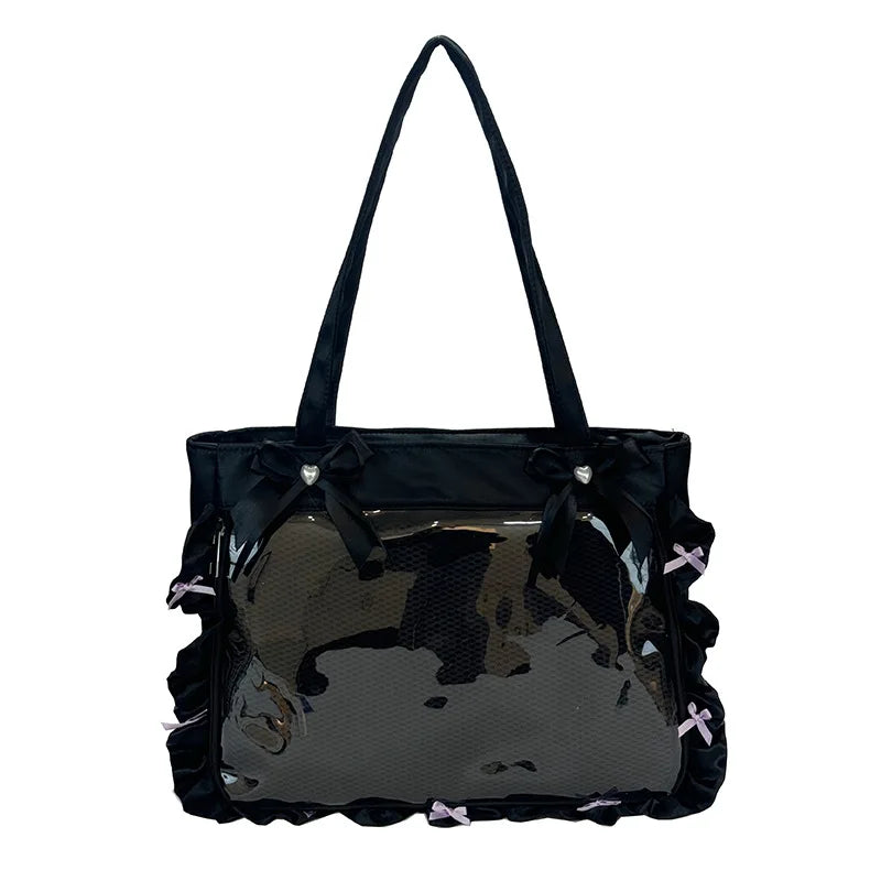 Cute Anime-Inspired Tote Crossbody Bag-0