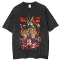 Anime Dragon Ball Goku Vintage Washed Oversized T-Shirt Cotton Streetwear Tee-0
