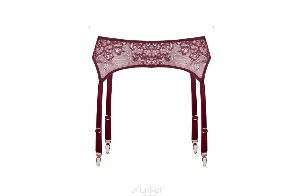 Sheer Mesh Lace Garter Belt Caro-2