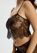 Sheer Eyelash Lace Cropped Cami Blush Serene Black-0