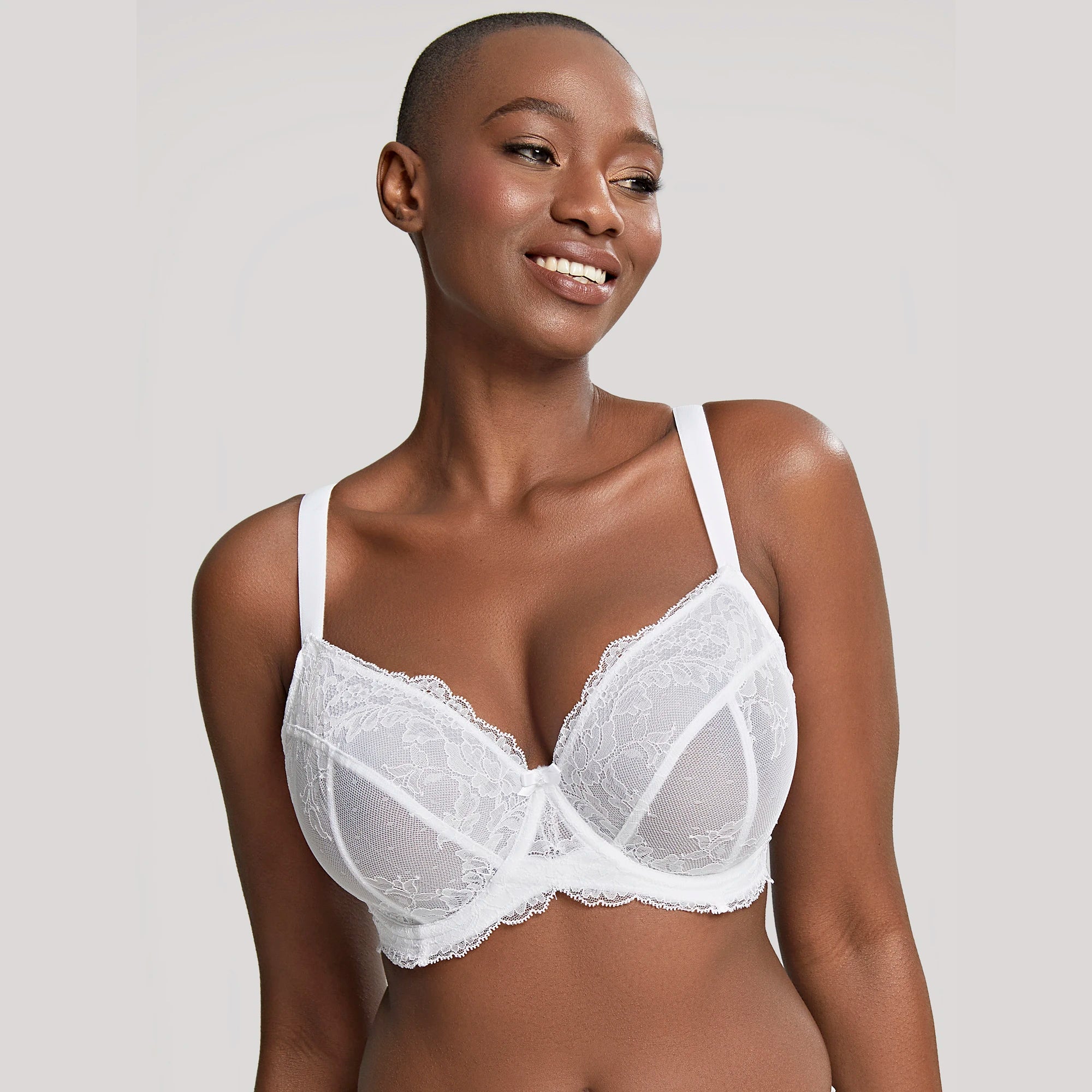 Panache Ana Plunge Sheer Lace Bra-2