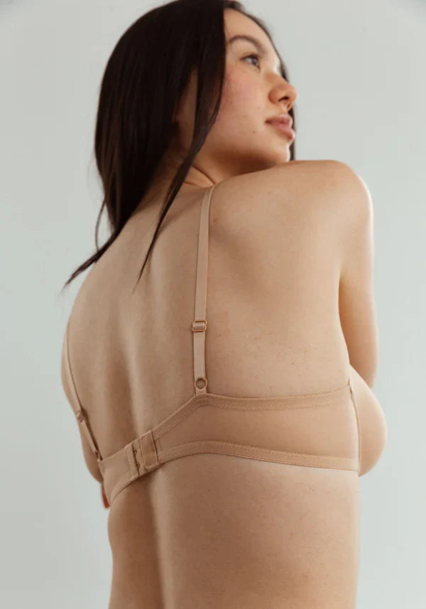 Sheer Molded Bra Blush The Mesh Bare-1