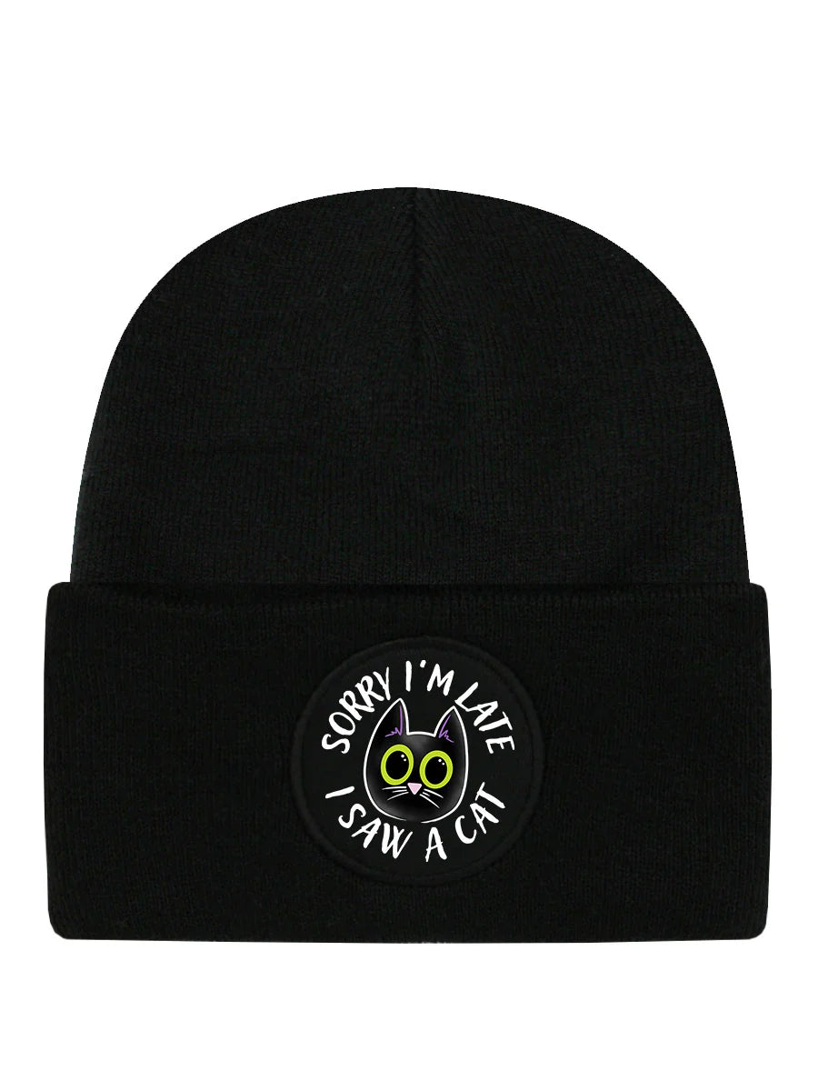 Sorry I'm Late I Saw A Cat Beanie