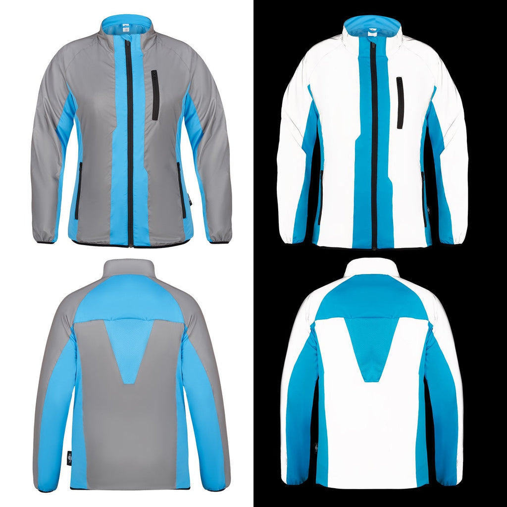 BTR Womens High Visibility Reflective Cycling & Running Jacket.