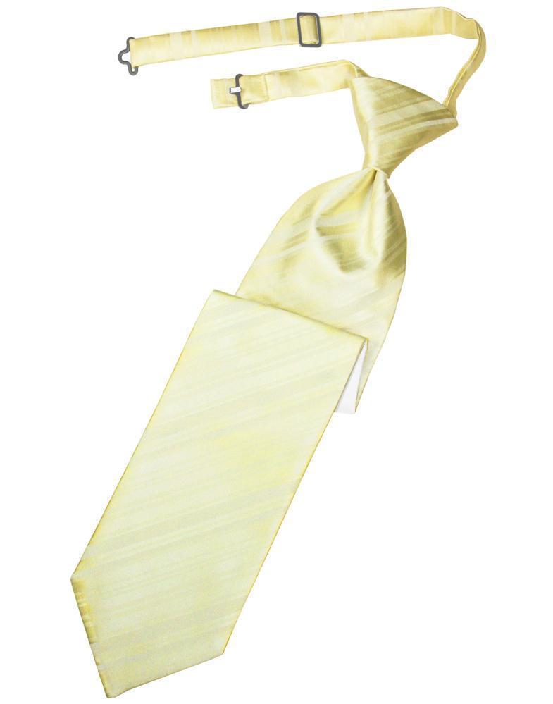 Striped Satin Necktie Pre-Tie-5