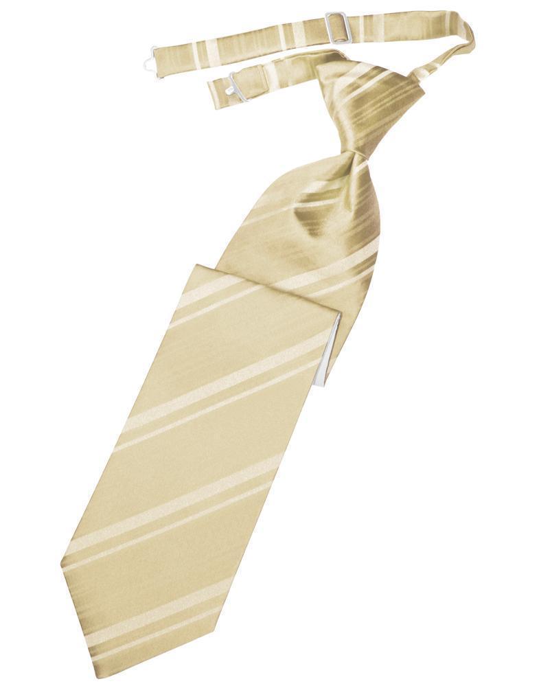 Striped Satin Necktie Pre-Tie-21