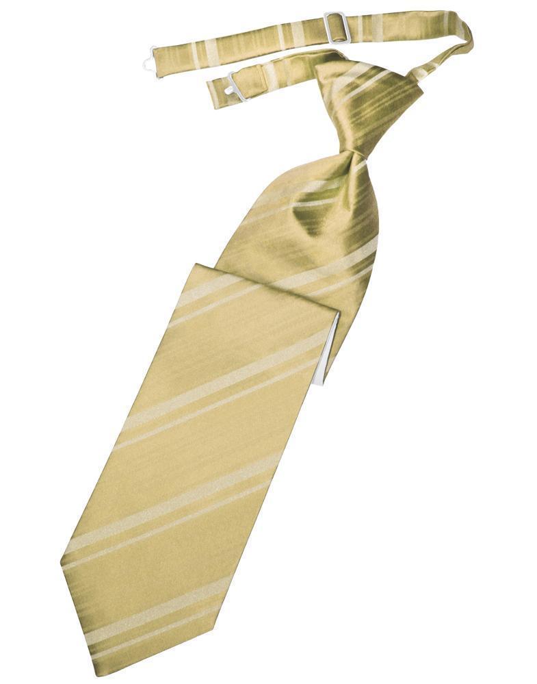 Striped Satin Necktie Pre-Tie-23