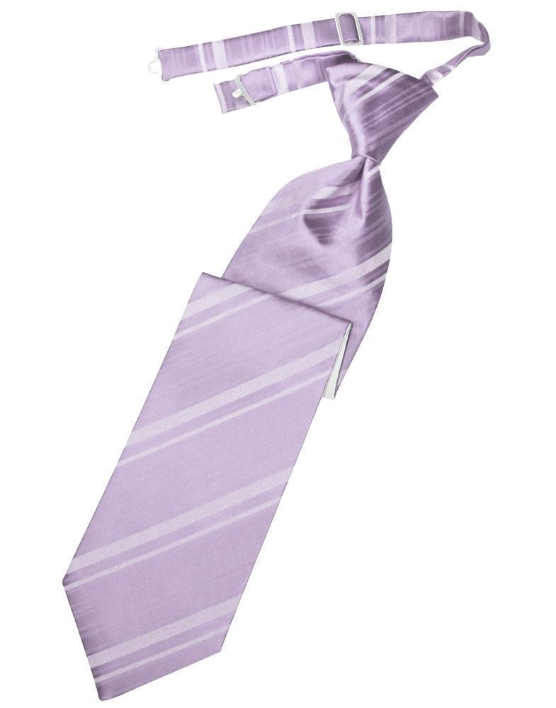 Striped Satin Necktie Pre-Tie-24