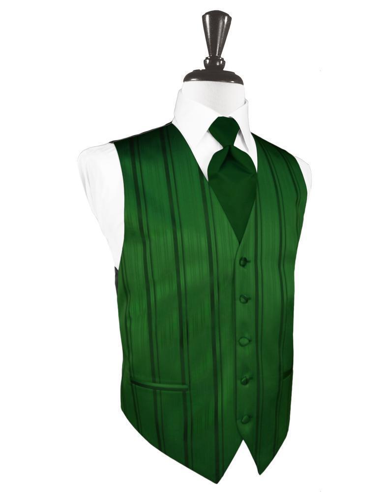 Striped Satin Tuxedo Vest 4-0